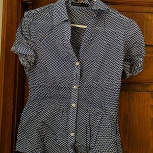 Button down short sleeve shirt